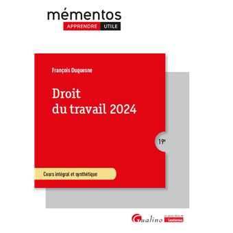 Droit Du Travail 2024 - Broché - François Duquesne, Livre Tous Les ...