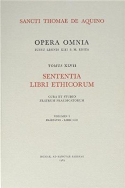 Sententia libri ethicorum - tome 47