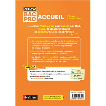 Toutes les matières BAC PRO Accueil - Réflexe N° 18