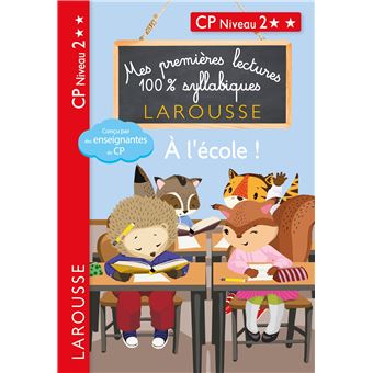 Premières lectures syllabiques CP Niv 3 - A l'école