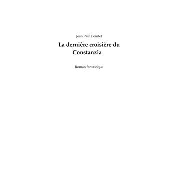 La dernière croisière du Constanzia