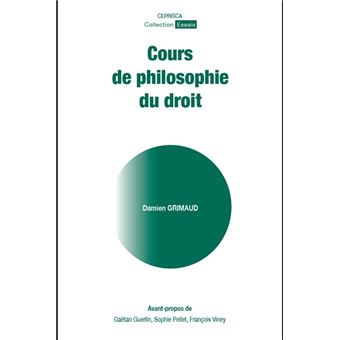 Cours de philosophie du droit - 1