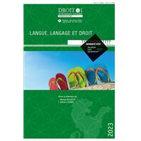 Langue, langage et droit
