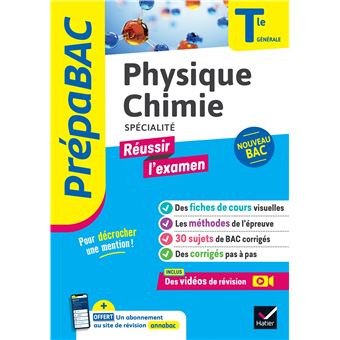 Prépabac Réussir l'examen - Physique-Chimie Tle générale (spécialité) - Bac 2027 - 1