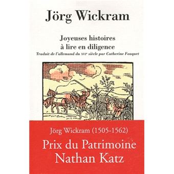 Joyeuses histoires a lire en diligence - broché - WICKRAM - Achat Livre ...