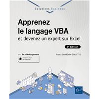 Apprenez le langage VBA - et devenez un expert sur Excel (3e édition)