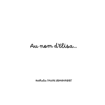 Au nom d'Elisa