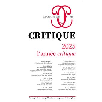 Critique 943 - L'année critique - 1