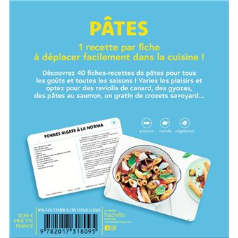 Coffret fiche - Pâtes