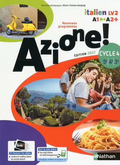 Azione ! italien LV2, A1-A2+, cycle 4, 5e, 4e, 3e : nouveaux programmes - Image 3