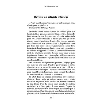 La fraîcheur du feu