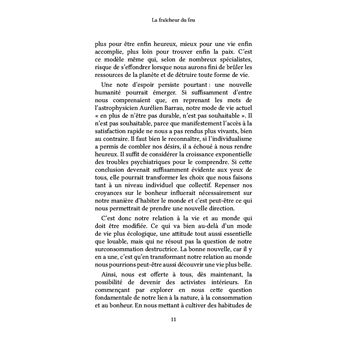La fraîcheur du feu