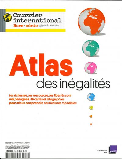 Courrier International HS N°72 Atlas de inégalités - août 2019 -  Collectif - broché