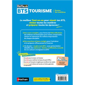 Toutes les matières BTS Tourisme - Réflexe - N° 17