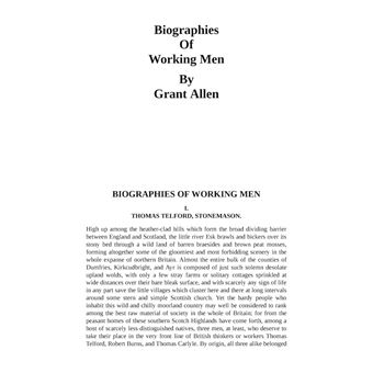 Biographies Of Working Men