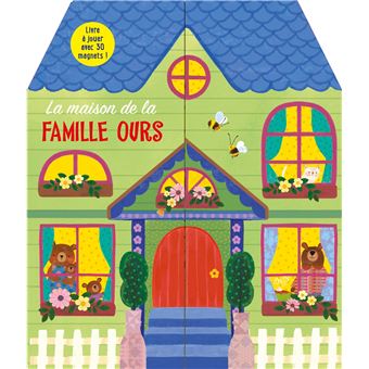 Livre magnétique : La maison de la famille Ours