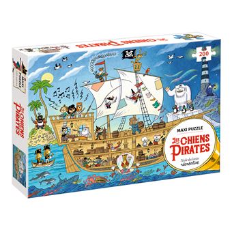 Les Chiens Pirates - : Maxi puzzle Les Chiens Pirates (200 pièces)