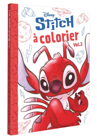 Hachette Disney Noir/Blanc Stitch - Stitch À Colorier - Vol. 3 - Disney