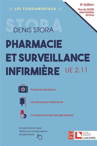 Pharmacie et surveillance infirmière, UE 2.11