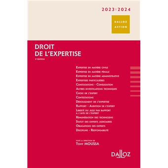 Droit de l'expertise 2023/2024 - 1