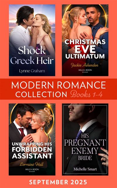Modern Romance September 2025 Books 1-4 Shock Greek Heir / C