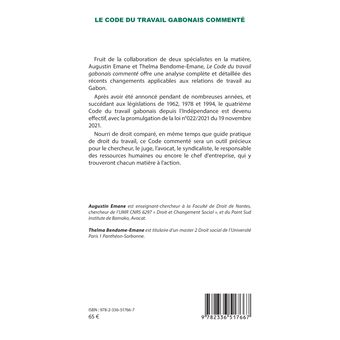 Le Code du travail gabonais commenté
