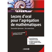 Leçons d'oral pour l'agrégation de mathématiques