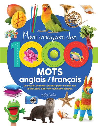 Livre  Mon imagier de 1000 mots pour l'enfant de 2-4 ans