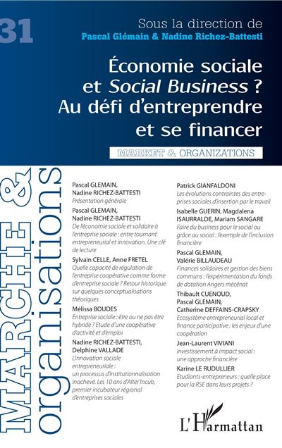 Economie sociale et Social Business ? - Pascal Glémain - broché