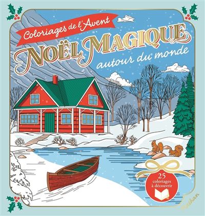 Noël magique autour du monde - Coloriages de l'Avent - Vero Illustrates - Nathan - broché - Livre-jeu