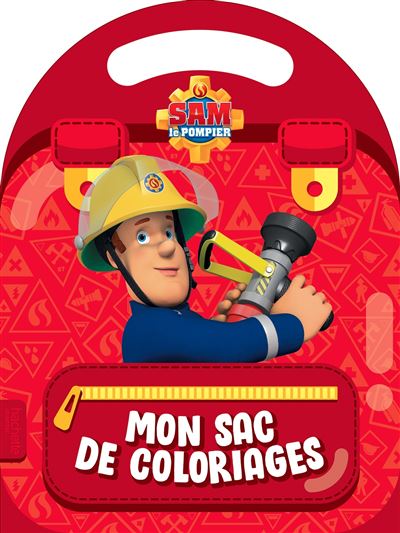Sam le Pompier- Mon sac de coloriages (Colo à poignée) -  Collectif - cartonné
