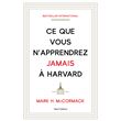 Ce que vous n'apprendrez jamais à Harvard