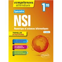Spécialité NSI - Numérique et sciences informatiques - 1re - 2e édition