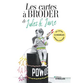Les cartes à broder de Jules et Jane 24 cartes a broder - Boîte ou