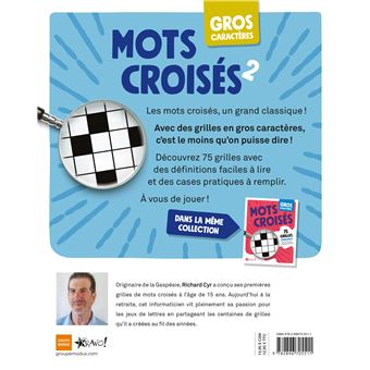 Gros caractères - Mots croisés 2