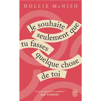 Je souhaite seulement que tu fasses quelque chose de toi - 1