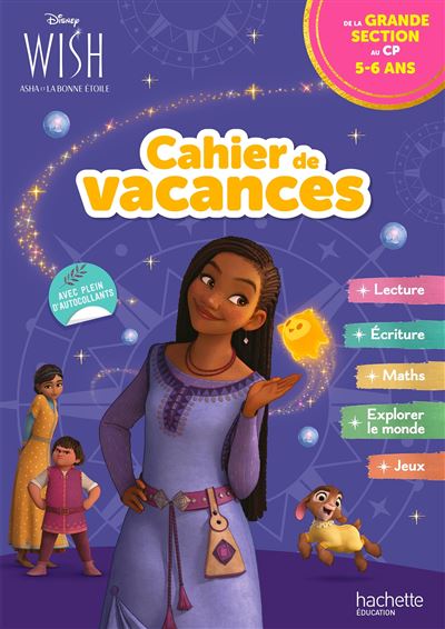 Disney - Wish - De la Grande Section au CP - Cahier de vacances 2025