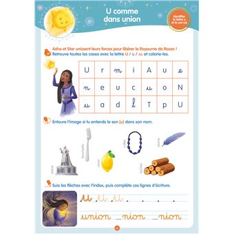 Disney - Wish - De la GS au CP - Cahier de vacances 2024