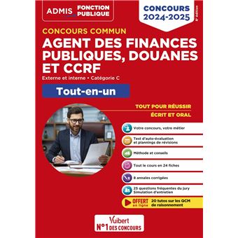 Concours commun Agent des finances publiques, douanes et CCRF 2024-2025 - Catégorie C - Tout-en-un - 1