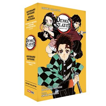 Demon Slayer - Coffret Demon Slayer : Roman jeunesse N°01 + Tome 01 - 1