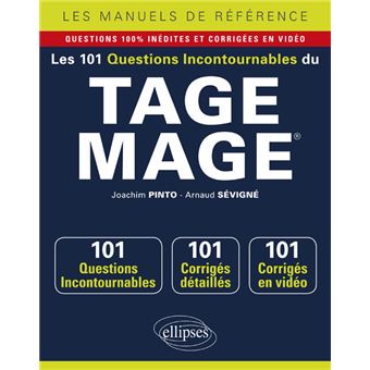 Les 101 questions incontournables du TAGE MAGE® - Questions + corrigés en vidéo - 1