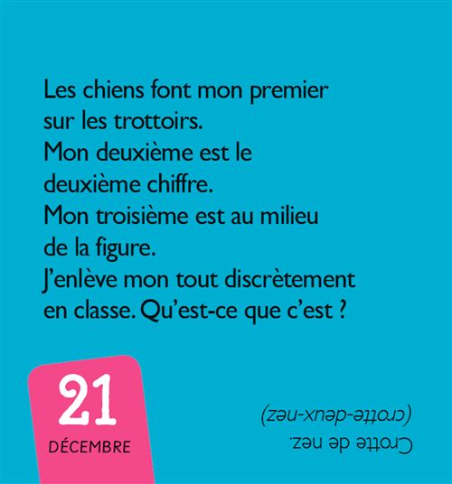 Mini calendrier - 365 blagues crados Calendrier perpétuel - broché -  Playbac Éditions - Achat Livre