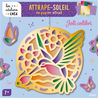 Attrape-soleil en papier vitrail. Joli colibri - 1