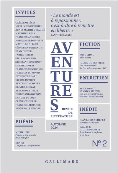 Revue Aventures Automne 2024 - Collectif - Gallimard - broché - Revue - Gallimard