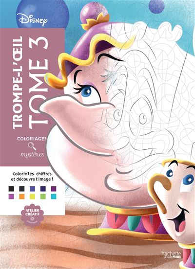 Coloriages mystères Disney - Trompe l'oeil Tome 3 - Eugénie Varone - Hachette Heroes - broché - Livre-jeu