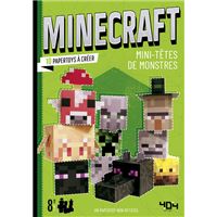 MINECRAFT 10 PAPERTOYS MINI-TETES DE MONSTRES