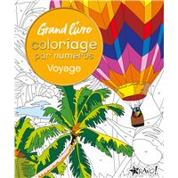 Grand livre coloriage par numéros - Voyage