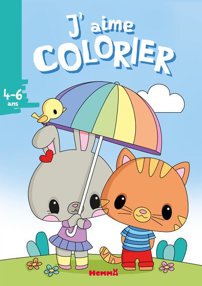 J'aime colorier (4-6 ans) (Lapine et chat) - broché - Elen Lescoat