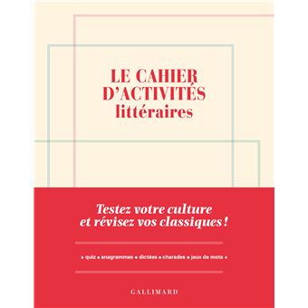 Le cahier d'activités littéraires - 1