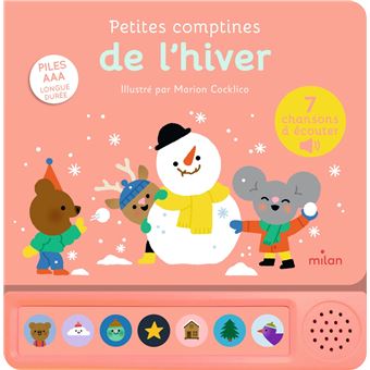 Contes et comptines à écouter - Petites comptines de l'hiver- LIVRE SONORE - Dès 1 an - 1